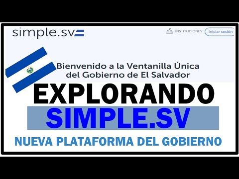 EXPLORANDO SIMPLE.SV || NUEVA VENTANILLA DE GOBIERNO SV DIGITAL
