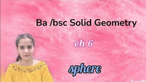 Ex 6.2 (eq of sphere when four points are given) ch 6 sphere 