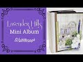 Lavender hills  mini album  kit available  craft o clock