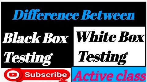 difference between black box testing and whitebox testing in hindi