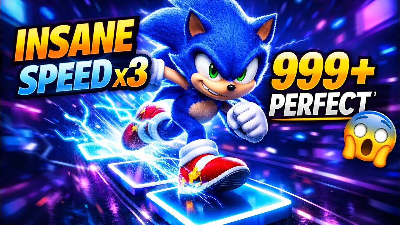 Can I Survive Sonic Speed ? Tiles Hop Challenge 🚀