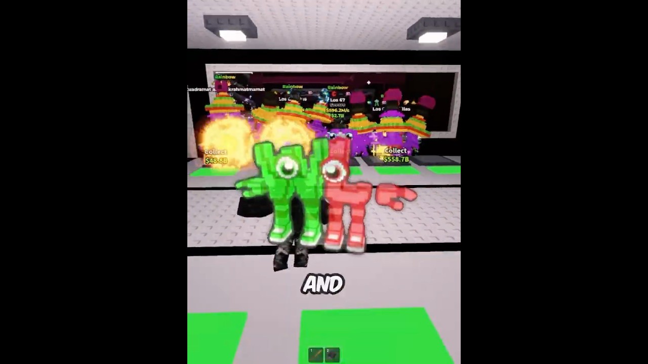 NEW W or L Crafted With All RAINBOW Brainrots...  #roblox #stealabrainrot