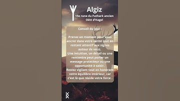 🛡️ #conseil du #jour : #algiz 🛡️ #rune de la #protection, de l’#intuition et de la #force intérieure