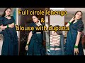 Perfect Full circle lehenga with blouse and Dupatta stitching full video