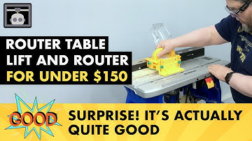 Amazing budget Kobalt router table combo kit