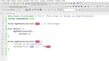 Function with Parameter and Argument | C++