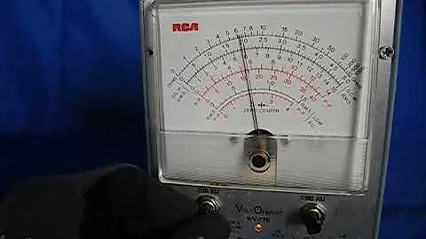RCA MODEL WV-77E Meter - Test Video 9073