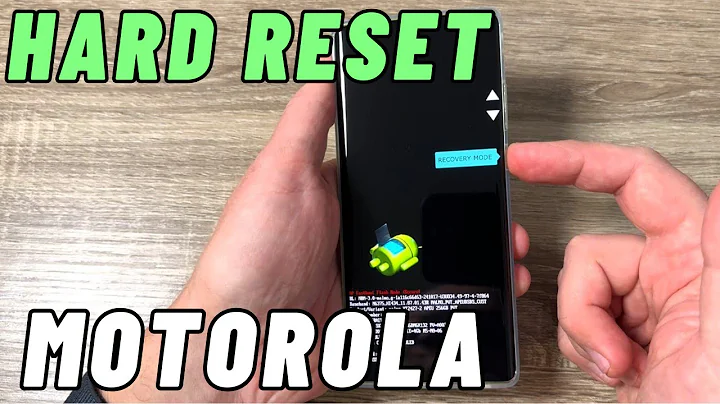 How to HARD RESET Motorola G85, G55, G45, G35