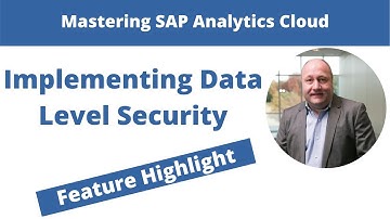 SAP Analytics Cloud - Data Level Security (DailyDoseSAC Episode 5)