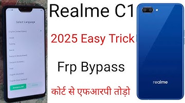 Realme C1 Frp Bypass  Realme (RMX1811) Google Account Bypass  Without PC 2025 Easy Trick