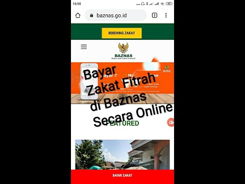 Cara Bayar Zakat Fitrah Baznas Online lewat baznas.go.id