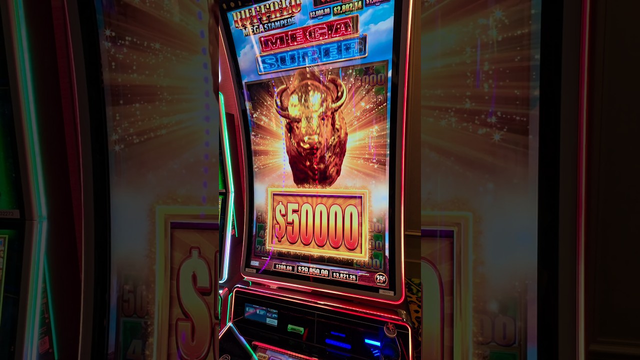 RARE Golden Buffalo Pays Out MASSIVE Win!! #vegas #jackpot #slots