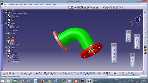 Catia V5: Elbow pipe Tutorial Part 1