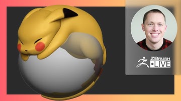 Create Pokémon Pikachu #withme ! Part 2 - Stephen Anderson - ZBrush 2021.6