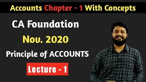 CA Foundation Accounts Chapter 1 l CTC Classes
