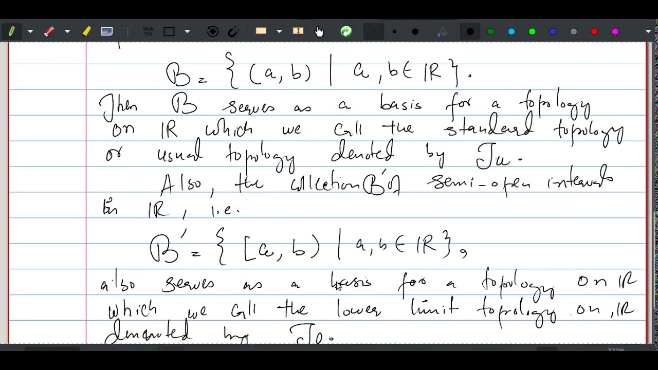 Lec 4. Subbasis for a topology - YouTube