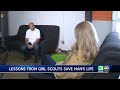 &#39;I owe her my life&#39;: A Girl Scout helped save the life of a 73-year-old soccer player by teaching...