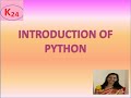 Introduction of Python language