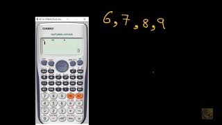 استخدام الالة الحاسبة لحساب  stat standard deviation  variance and mean