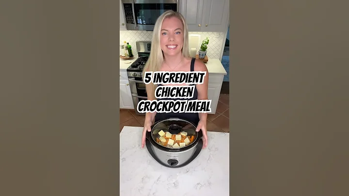 5 ingredient chicken crockpot meal #easyrecipes #crockpotrecipes #crockpotmeals
