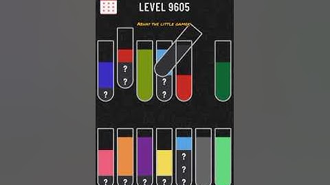 Water sort puzzle level 9605