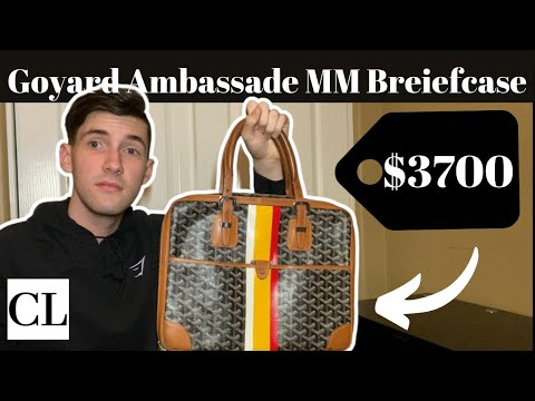 Goyard Green 'Ambassade MM' Briefcase