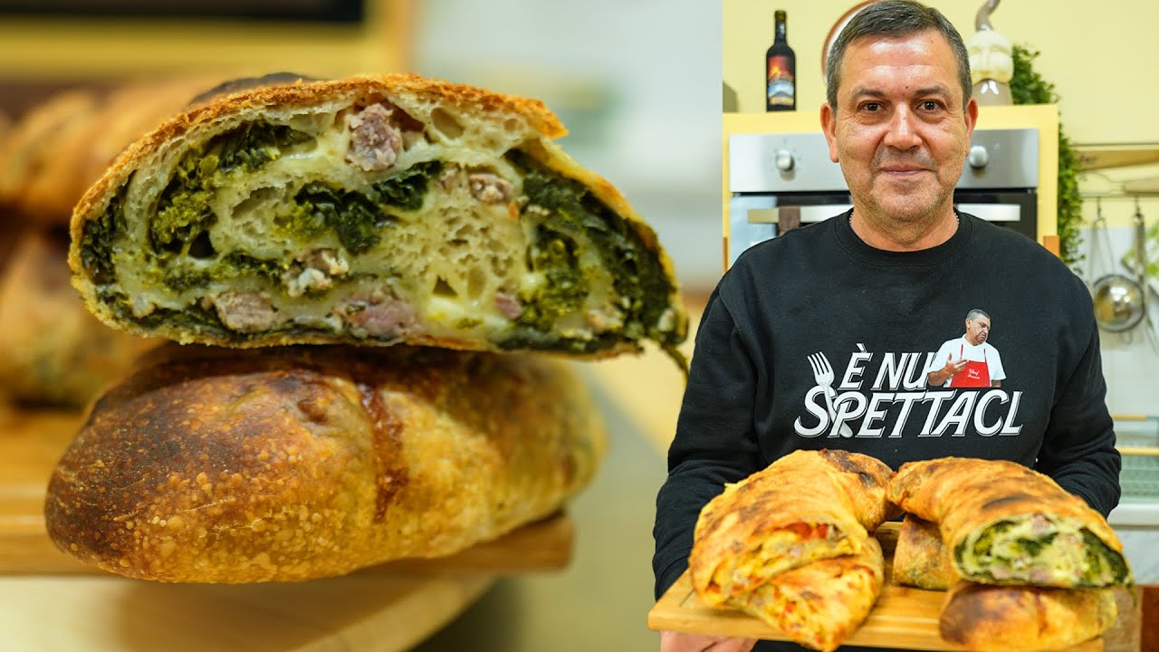 PANE RIPIENO tipico NAPOLETANO - Ricetta FACILE al FORNO