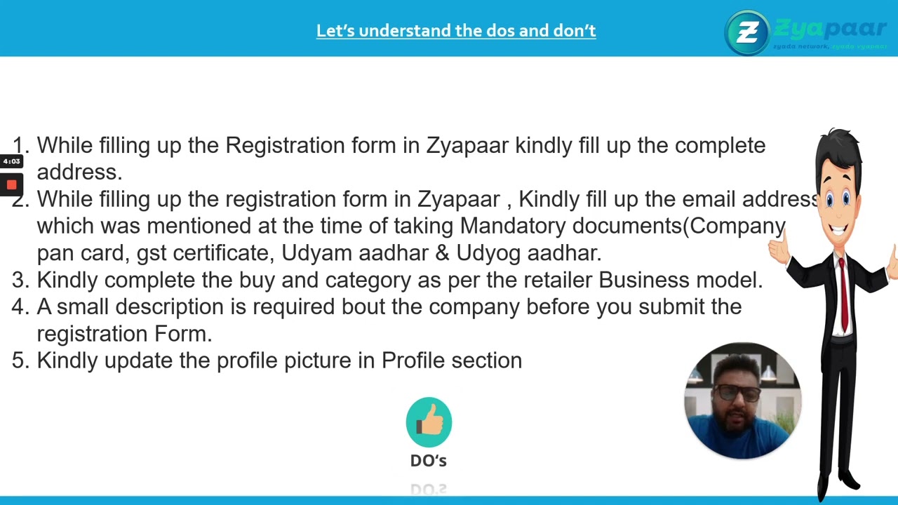 Dos and Dont in ZYAPAAR