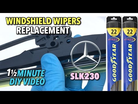 Mercedes SLK230 Windshield Wipers Replacement 2000–2004 - 1 1/2 Minute DIY Video