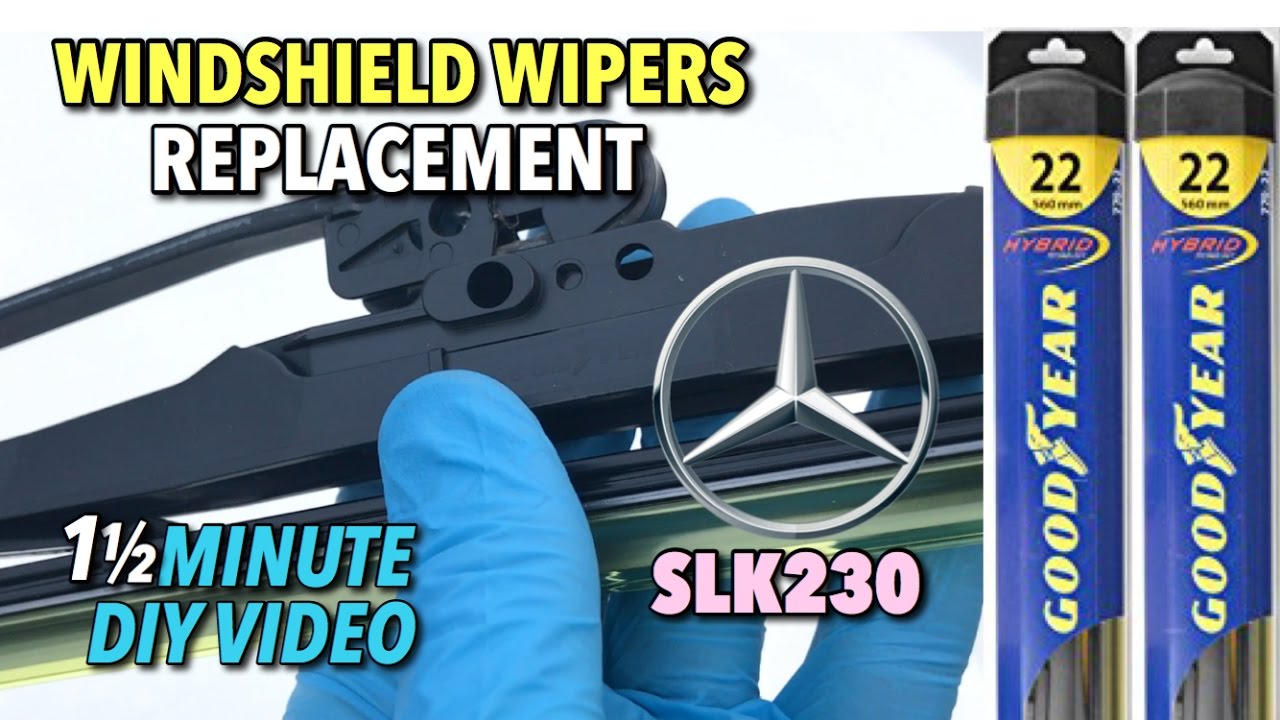 Mercedes SLK230 Windshield Wipers Replacement 20002004 1 1/2 Minute