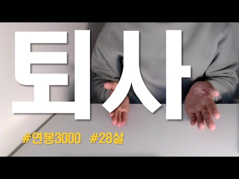   연봉3000 만원을 버리고 퇴사한 이유