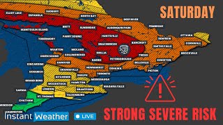 Saturday, June 21, 2025 | ⚠️ Strong Storm Risk & Tornado Threat: Ontario Severe Coverage