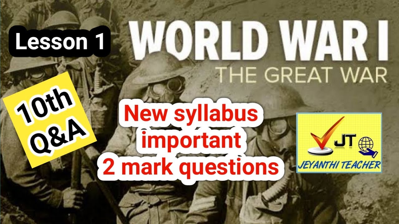 IMPORTANT TWO MARK QUESTIONS IN 10th std SOCIAL SCIENCE HISTORY LESSON