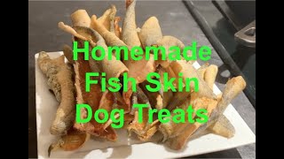 DIY Fish Skin Dog Treats!, Leftover Walleye skins turned into treats for  the pups! Quick way to use more of your catch and save money on treats!  Doggy Approved 🐶