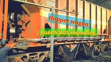 BOBRN box unloading in track hopper | power plant |