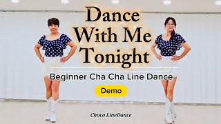 Dance With Me Tonight Line Dance(Beginner)🩷댄스 위드 미 투나잇 라인댄스 - Demo