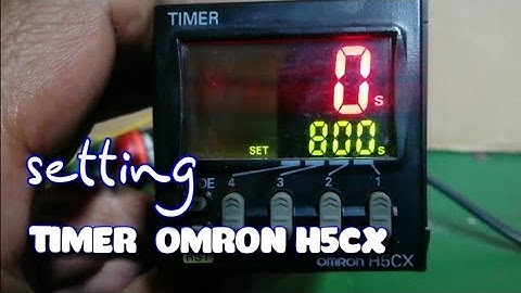 OMRON H5CX TIMER settings