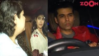 Dhadak Star Janhvi Kapoor Spotted With Anshula Kapoor Karan Johar At Dhadak Special Screening Dhadak Star Janhvi Kapoor Spotted With Anshula Kapoor Karan Johar At Dhadak Special Screening