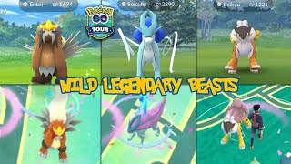 The world's first wild legendaries in pokemon go | Johto tour 2022