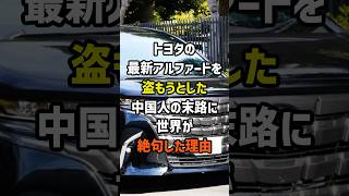 ㊗️50万再生!トヨタの最新アルファードを盗もうとした中国人の末路に世界が絶句した理由