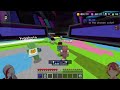 Playing minecraft the hive server