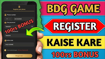 Bdg Game Me Register Kaise Kare | How To Register In Bdg Game | Bdg App Login