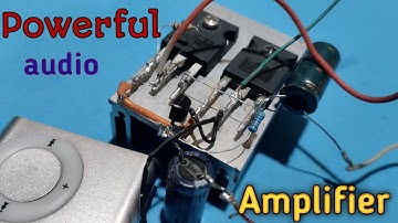 DIY AMPLIFIER. Heavy Bass Powerful Amplifier Circuit using Transistor TIP35 and TIP36.dc12v