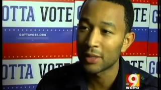 John Legend visits Tri-State for Obama rally