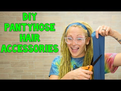 How To Make Hair Accessories From Pantyhose | What!? What!?