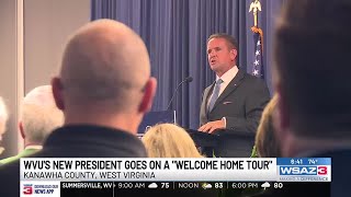 WVU's new president goes on a "Welcome Home Tour"