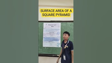 SURFACE AREA OF A SQUARE PYRAMID