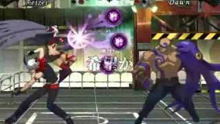 Daemon Bride Trailer
Daemon Bride is a 2D fighter developed by Examu which runs on the eX-BOARD. It is an Angels vs Demons themed fighter, and each fighter has a striker character that assists during matches.
For more information visit Highway Games
http://www.highwaygames.com/products/view.php?id=3537 Daemon Bride Trailer