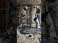 Luxury Bathroom Transformation with Metallic Epoxy Floor 💎 | From Raw to Royal
