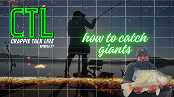 CTL - CRAPPIE TALK LIVE (EPISODE #1): THE FOUNDATION FOR CATCHING TROPHY CRAPPIE